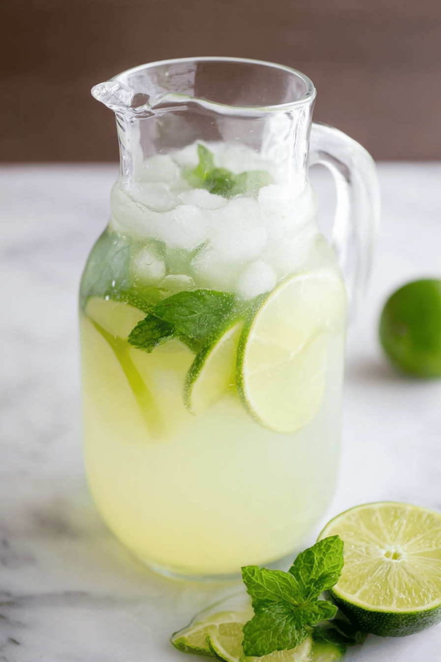Sparkling Mint Limeade Summer Refresher