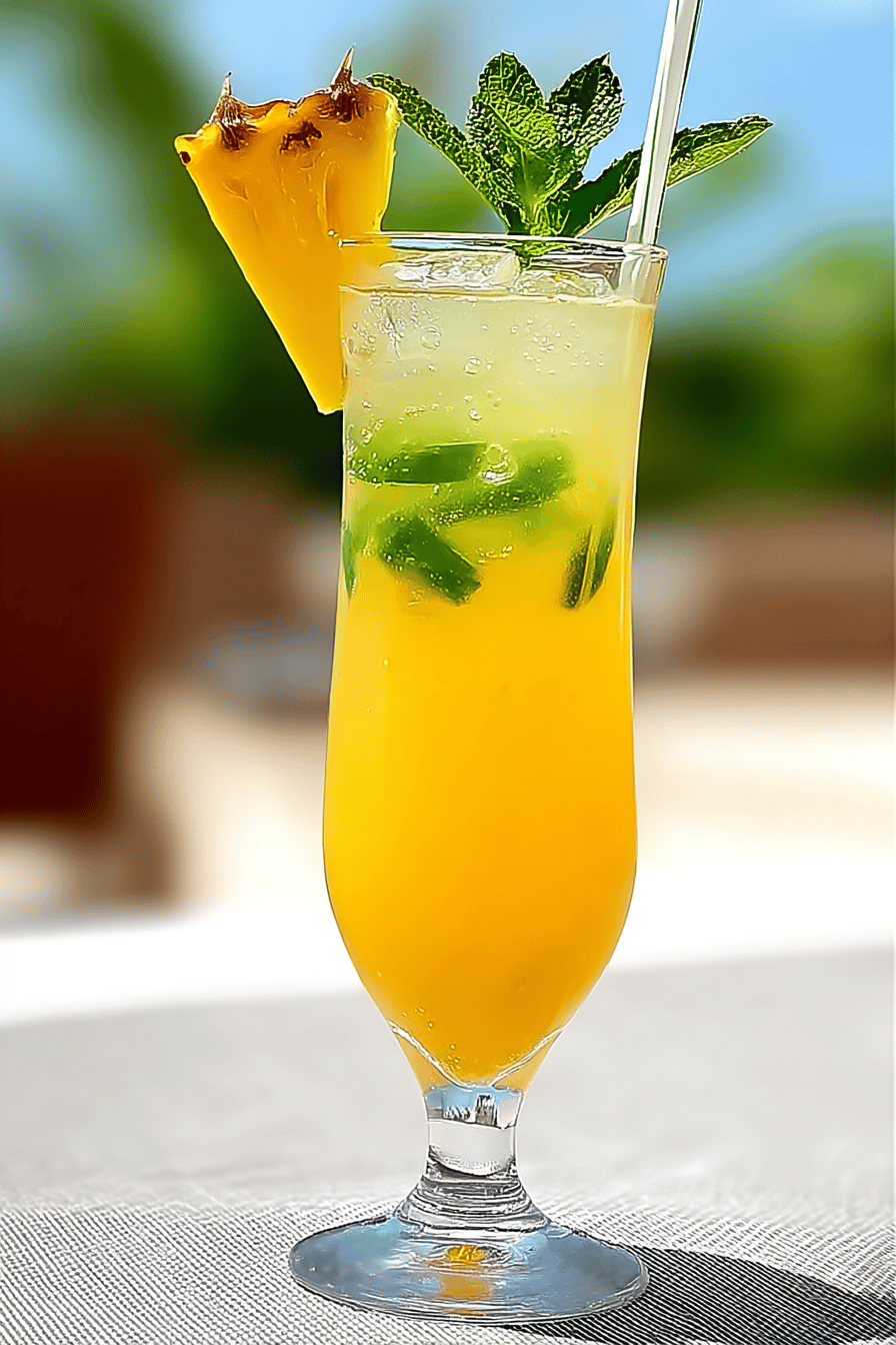 Tropical Fizz Mocktail for Summer Refreshment
