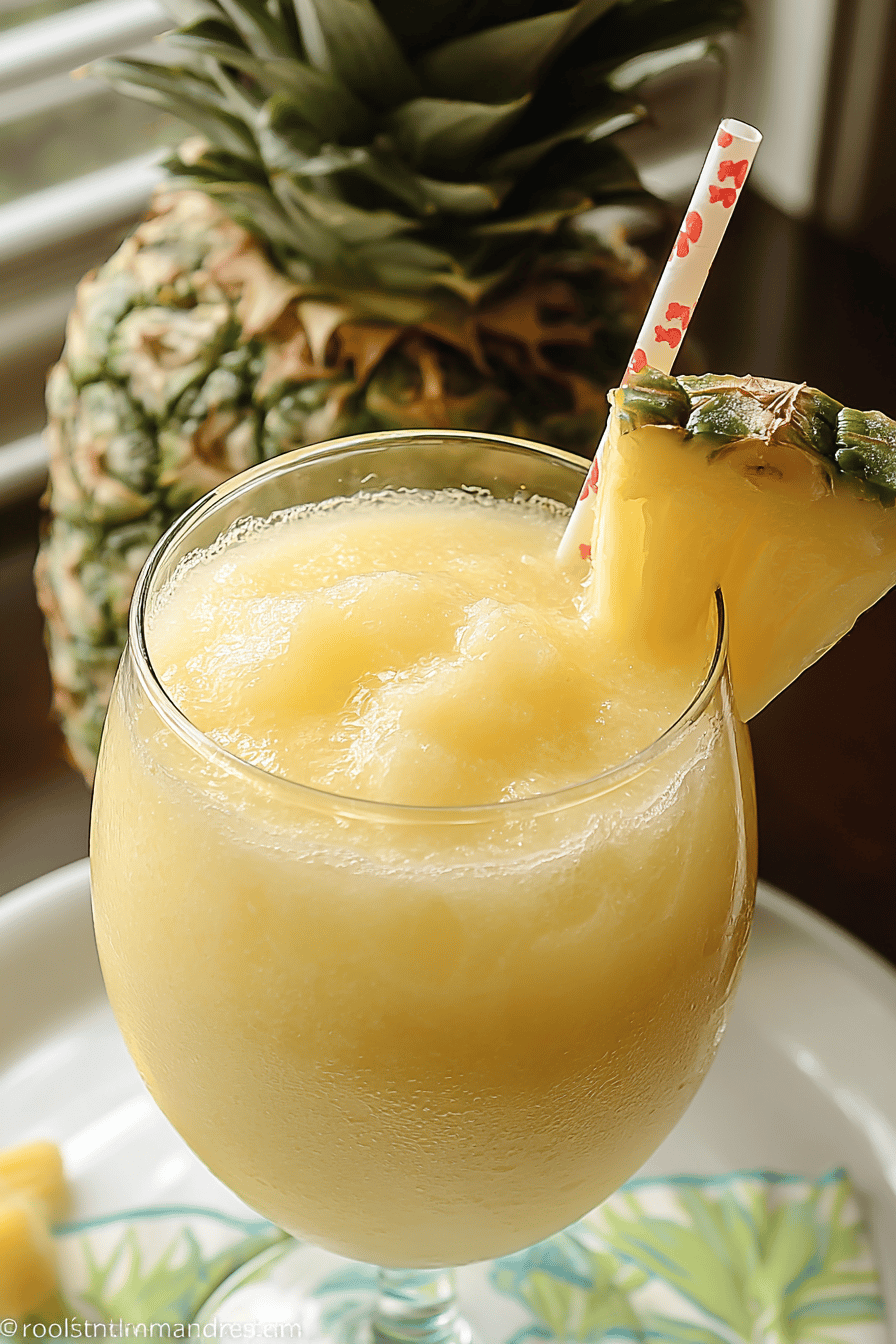Tropical Pineapple Rum Slushie in Minutes