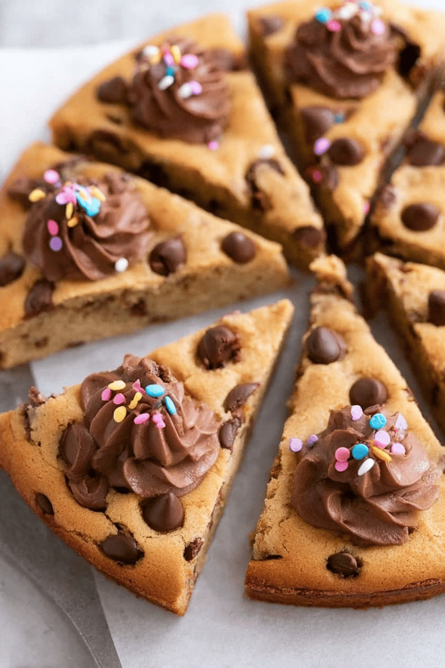 Ultimate Chocolate Chip Cookie Cake for Celebrations