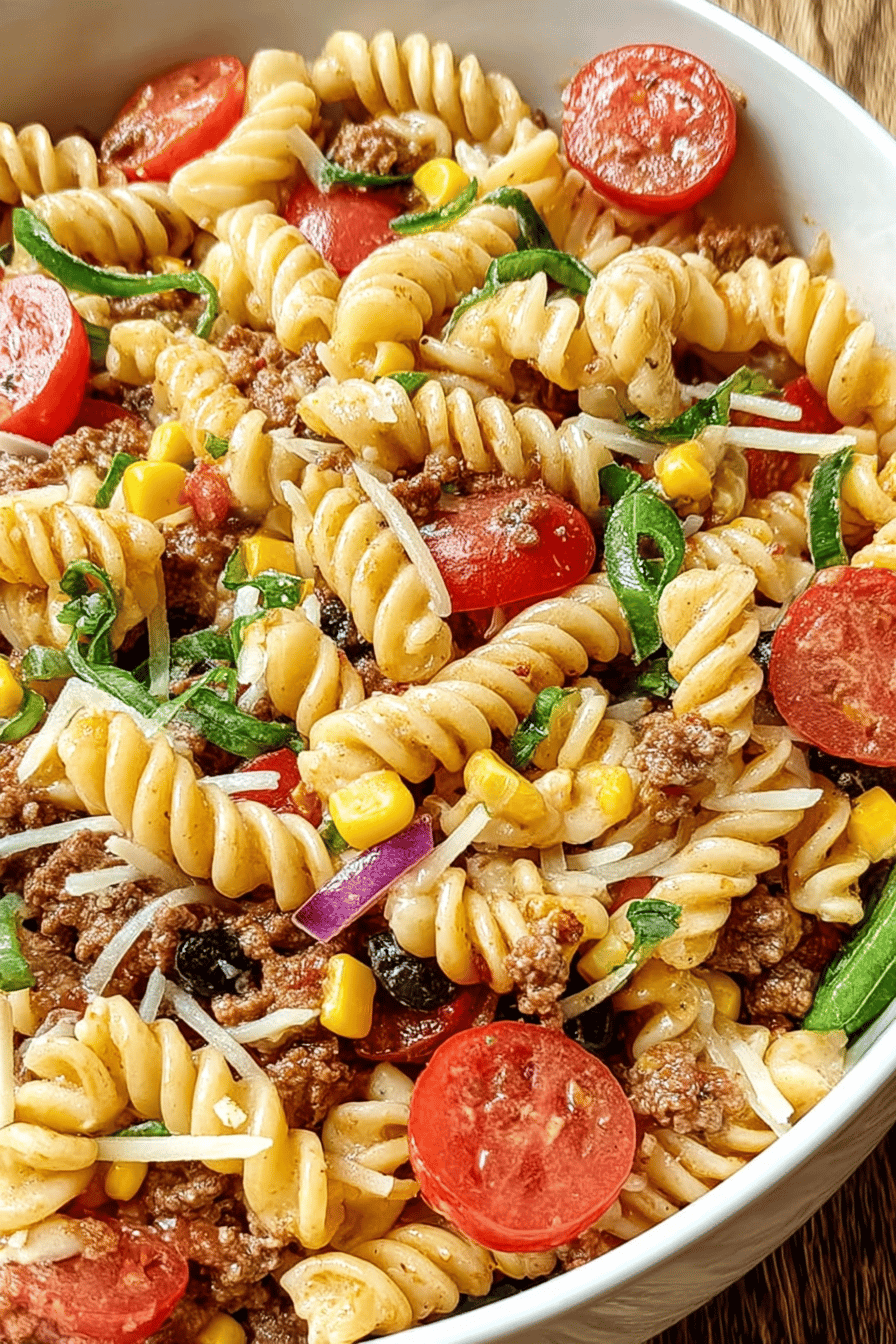 Zesty Taco Cowboy Pasta Salad