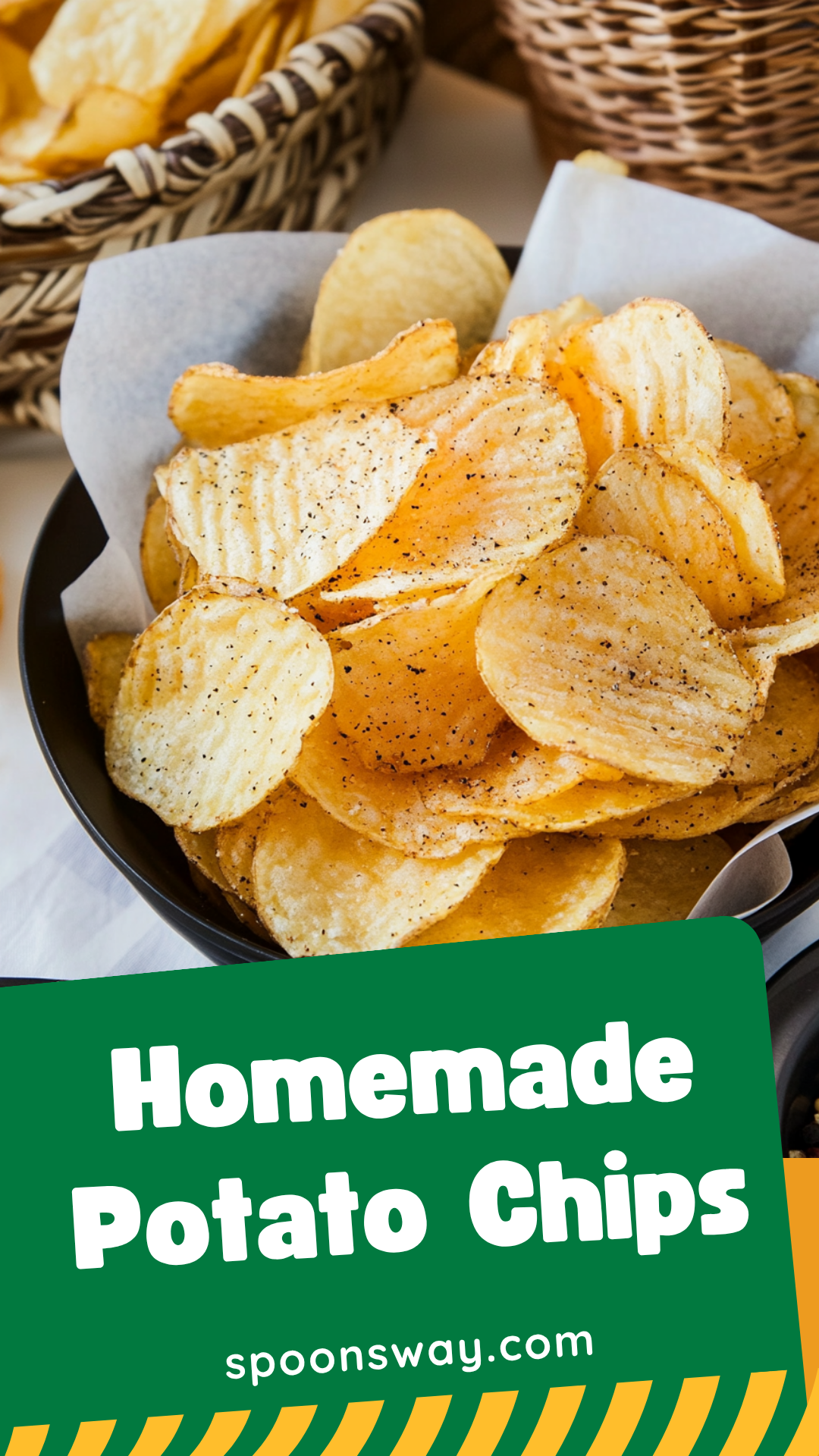 Crispy Homemade Potato Chips Recipe Like Lay's