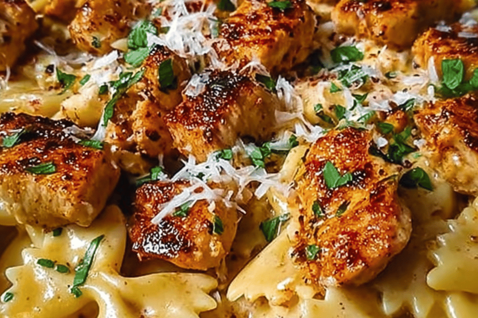 Creamy Cajun Chicken Bowtie Skillet