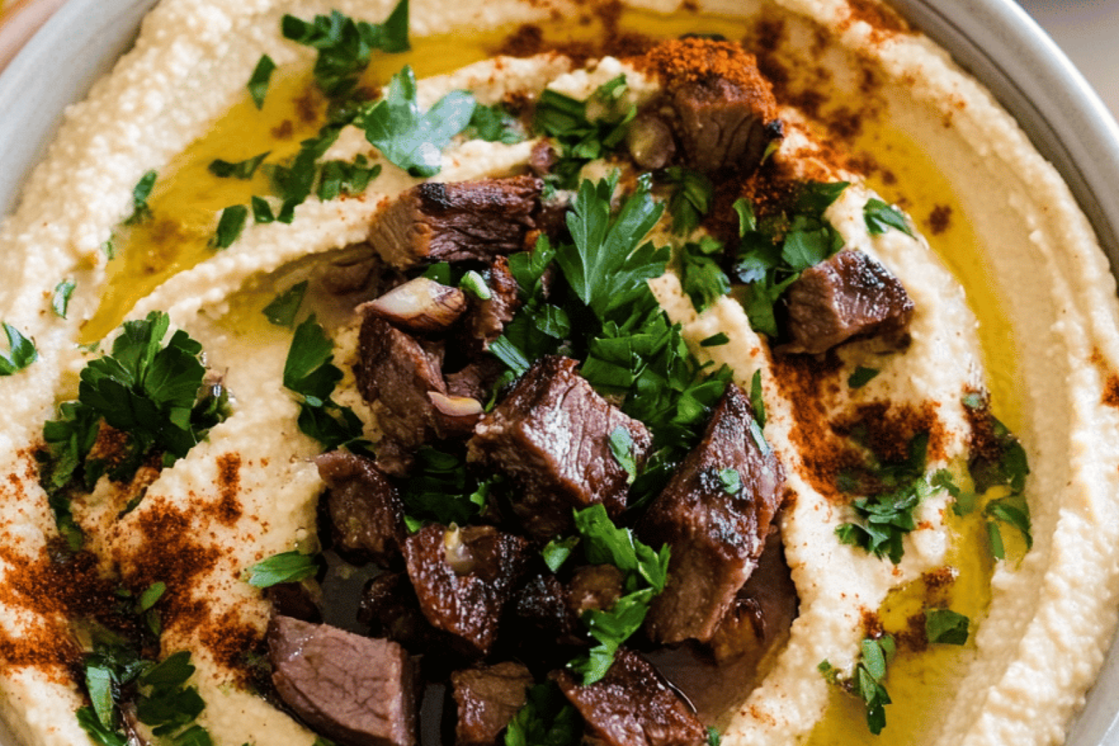 Hummus with Lamb Recipe | Easy Middle Eastern Dish