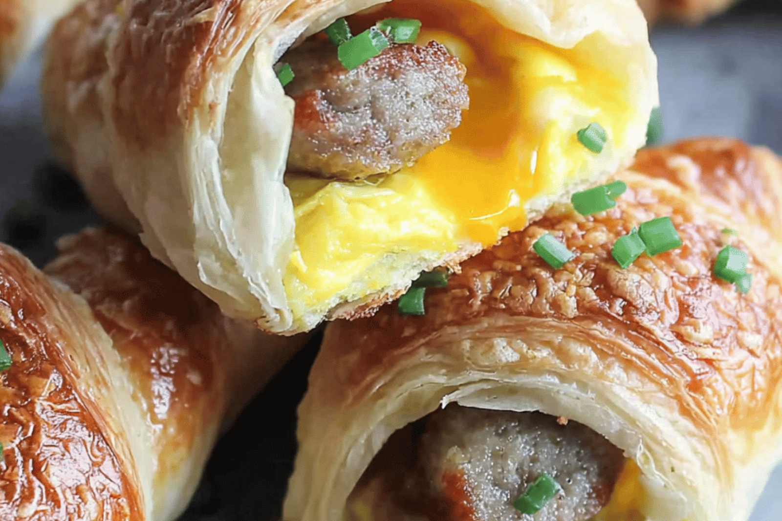Sausage Egg Cheese Crescent Breakfast Roll Ups