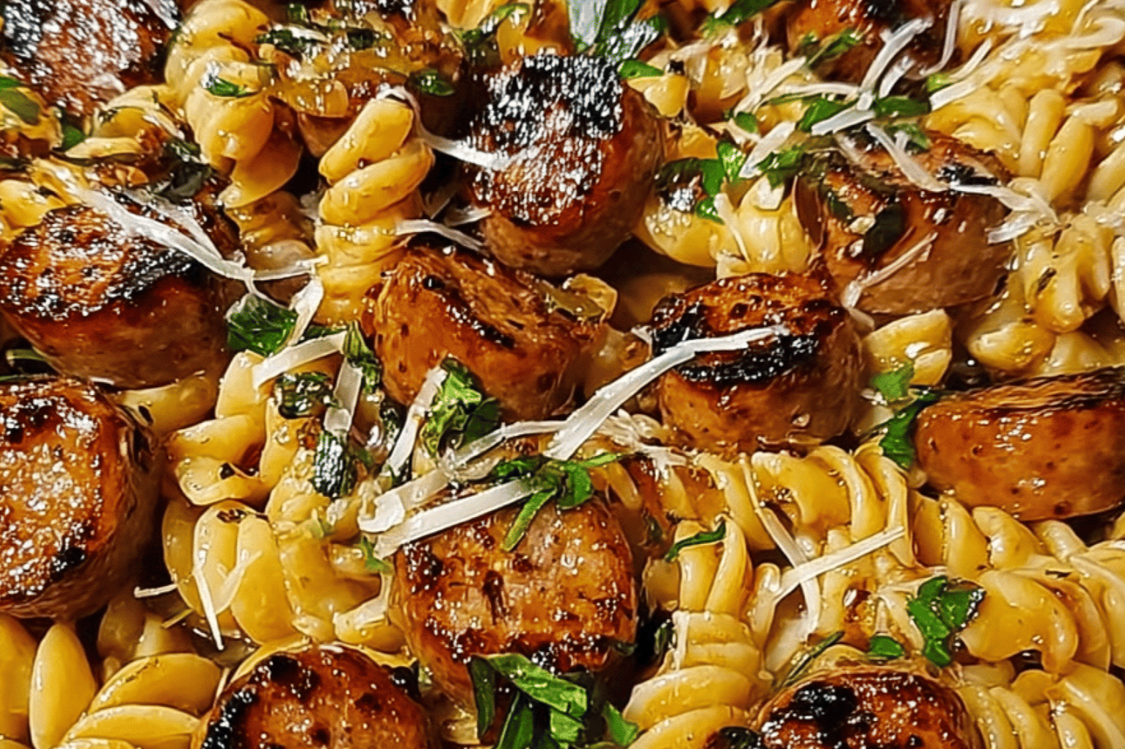Sticky Honey Garlic Sausage Pasta Skillet: A Flavorful One-Pan Wonder