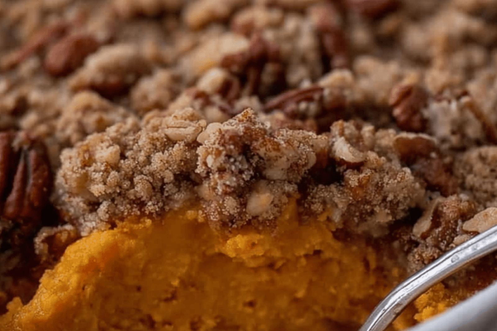 Sweet Potato Casserole With Pecan Topping Delight