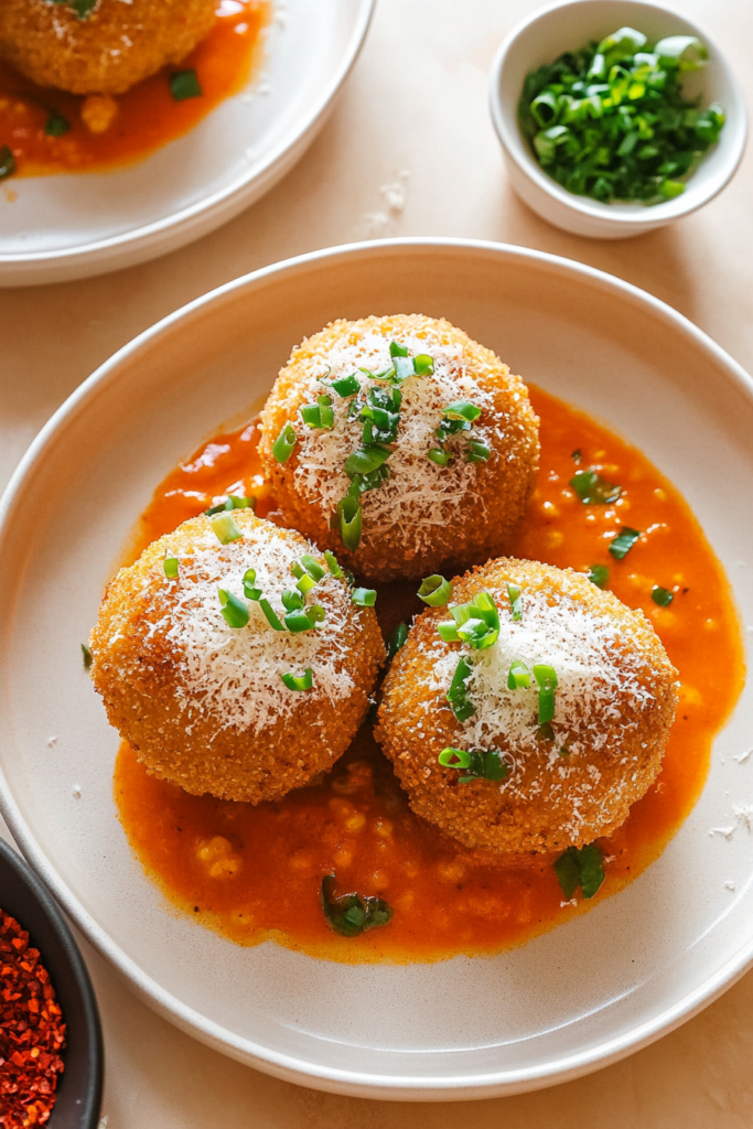 Bulgogi-Stuffed Kimchi Arancini Recipe