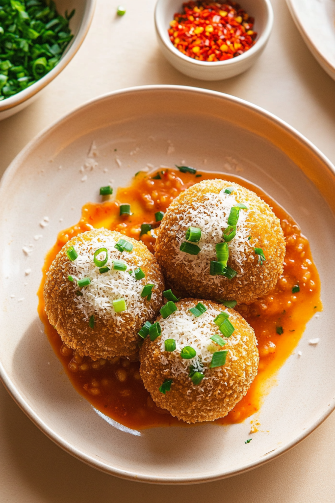 Bulgogi-Stuffed Kimchi Arancini Recipe