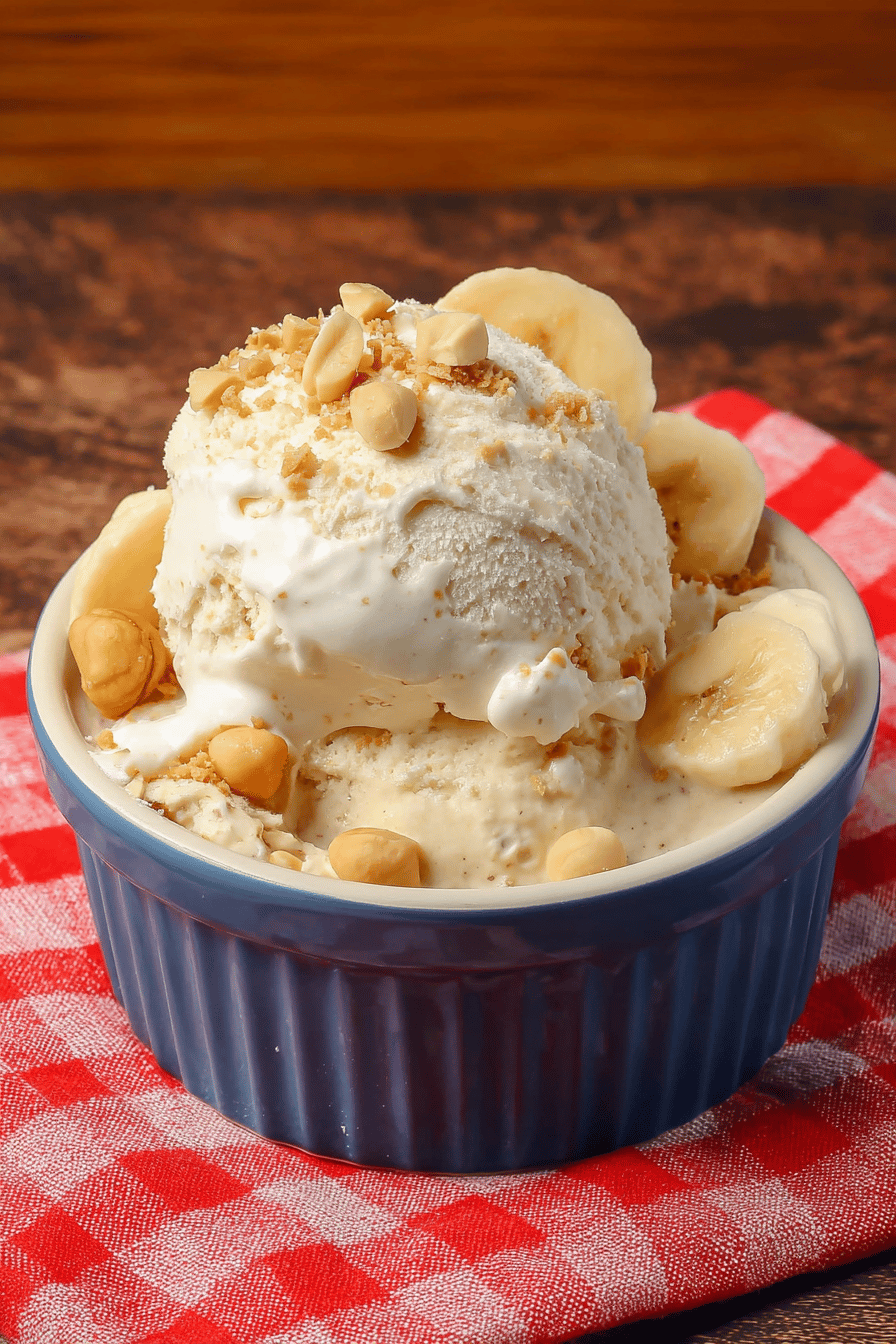 Banana Pudding Cookie Cream Ice Cream