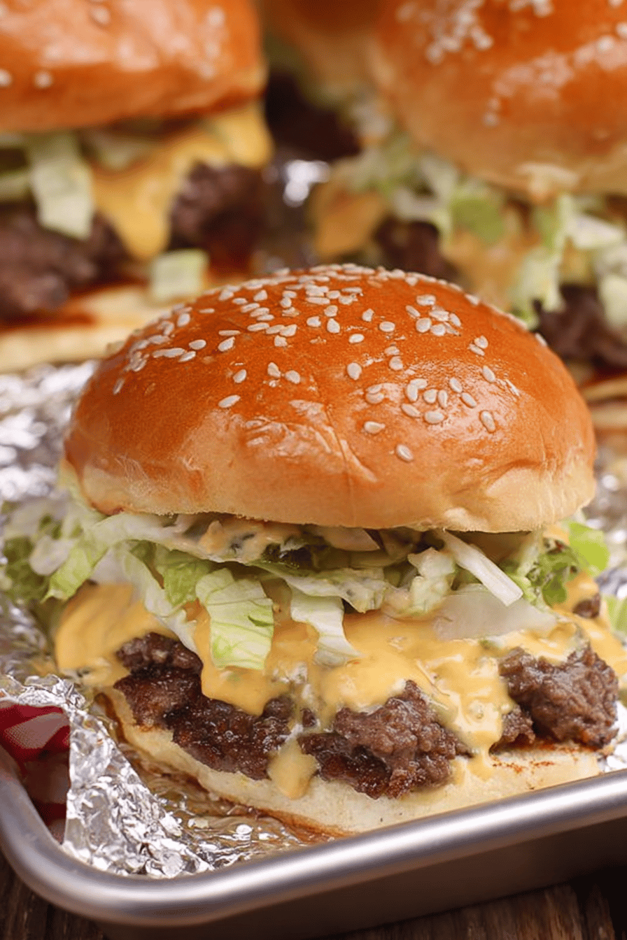 Beefy Big Mac Sliders with Classic Sauce
