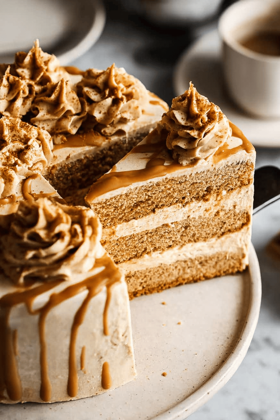 Biscoff Layer Cake with Cookie Butter Frosting