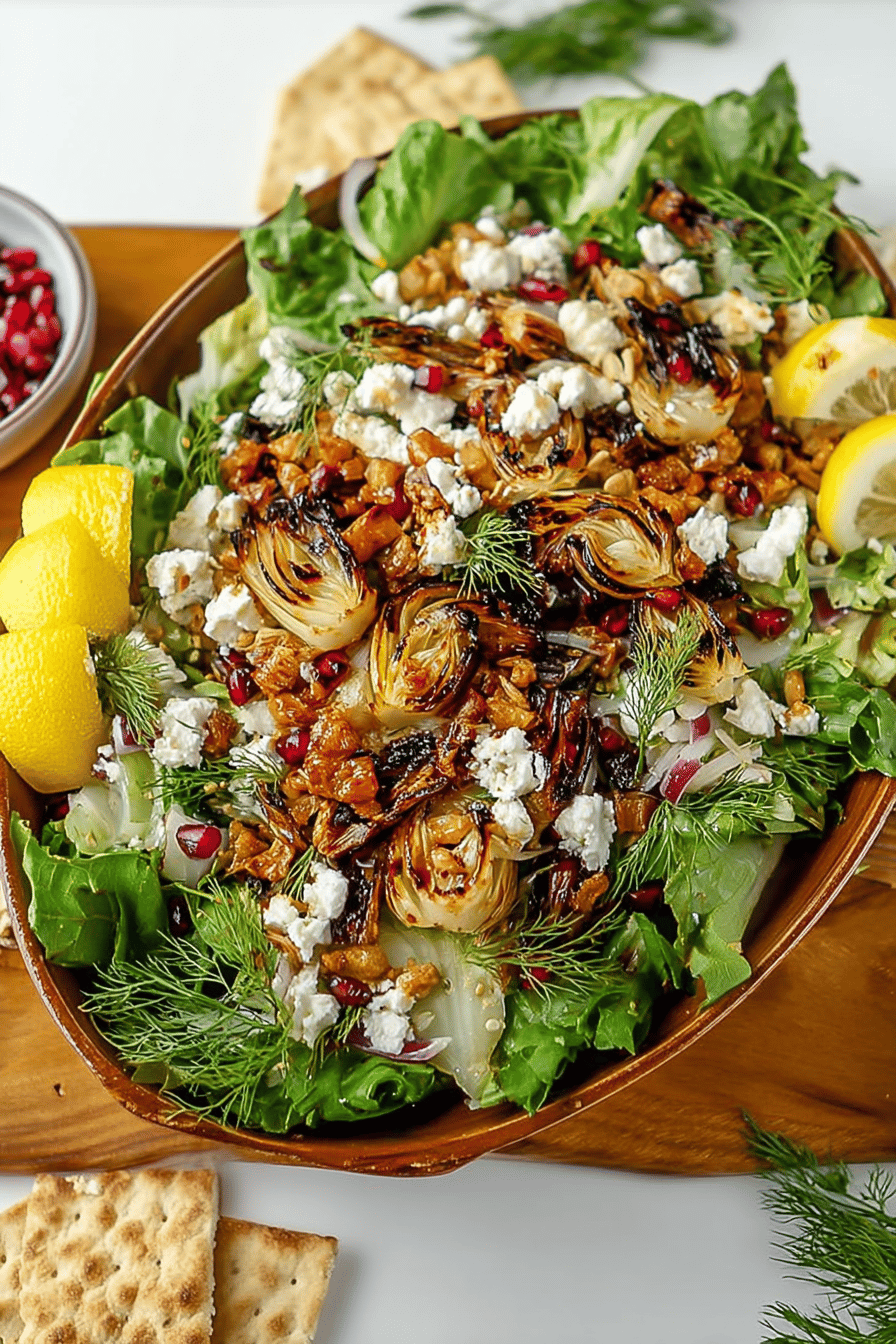 Caramelized Fennel Salad with Goat Cheese and Pancetta