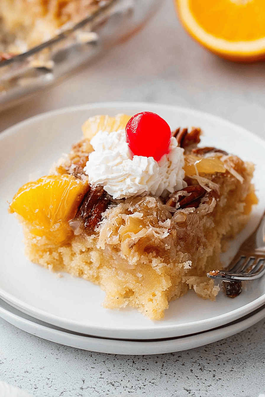Classic Fruit Cocktail Cake with Luscious Frosting