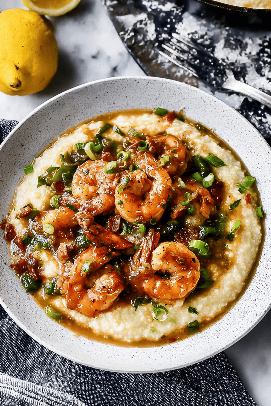 Creamy Cheesy Shrimp and Grits Delight