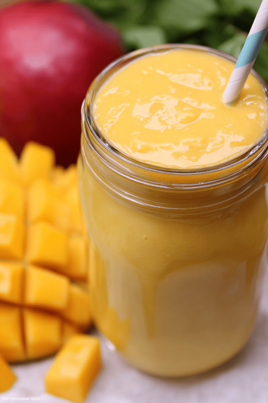 Creamy Frosty Mango Smoothie with Simple Ingredients