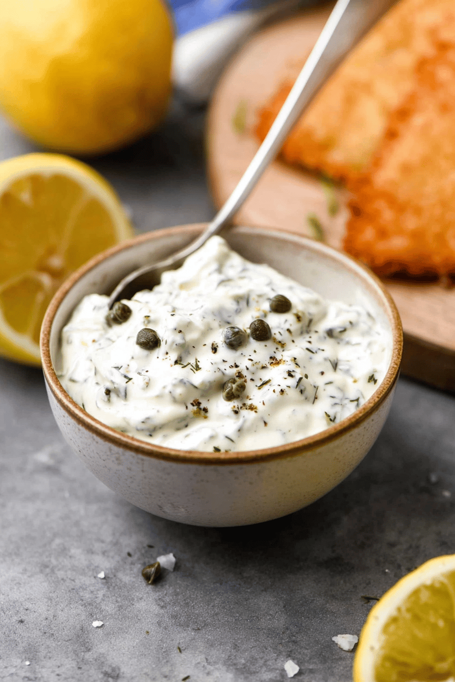 Creamy Homemade Tartar Sauce for Seafood