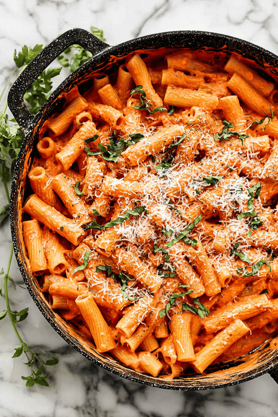 Creamy Pink Pasta Inspired by Mama D’s