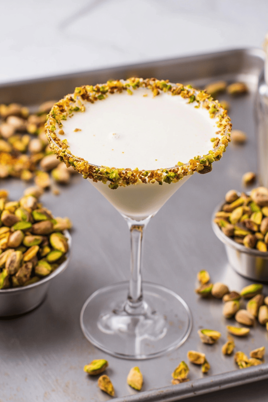 Creamy Pistachio Martini with Nutty Sweetness