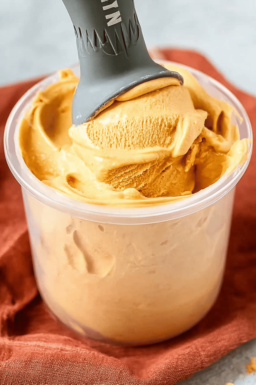 Creamy Pumpkin Cheesecake Ninja Ice Cream Delight