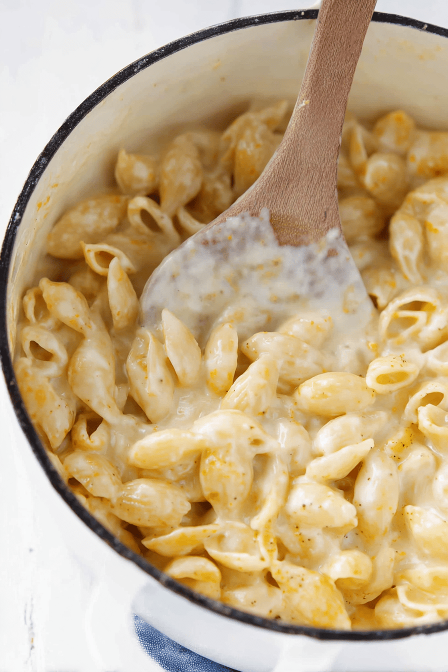 Creamy Stovetop Panera White Cheddar Mac and Cheese