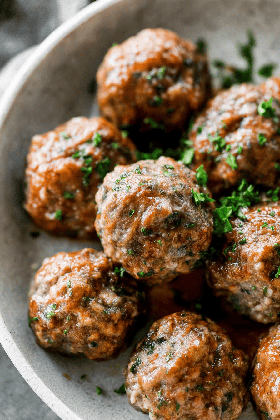 Crispy Air Fryer Meatballs in Minutes
