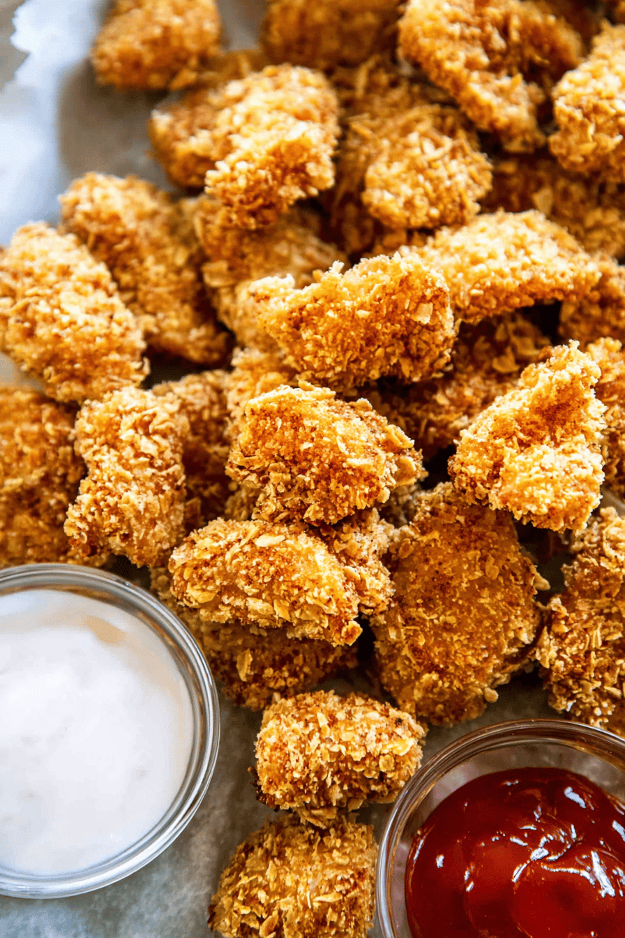 Crispy Homemade Popcorn Chicken Bites