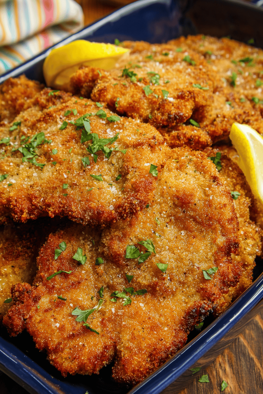 Crispy Pork Schnitzel Comfort Dinner