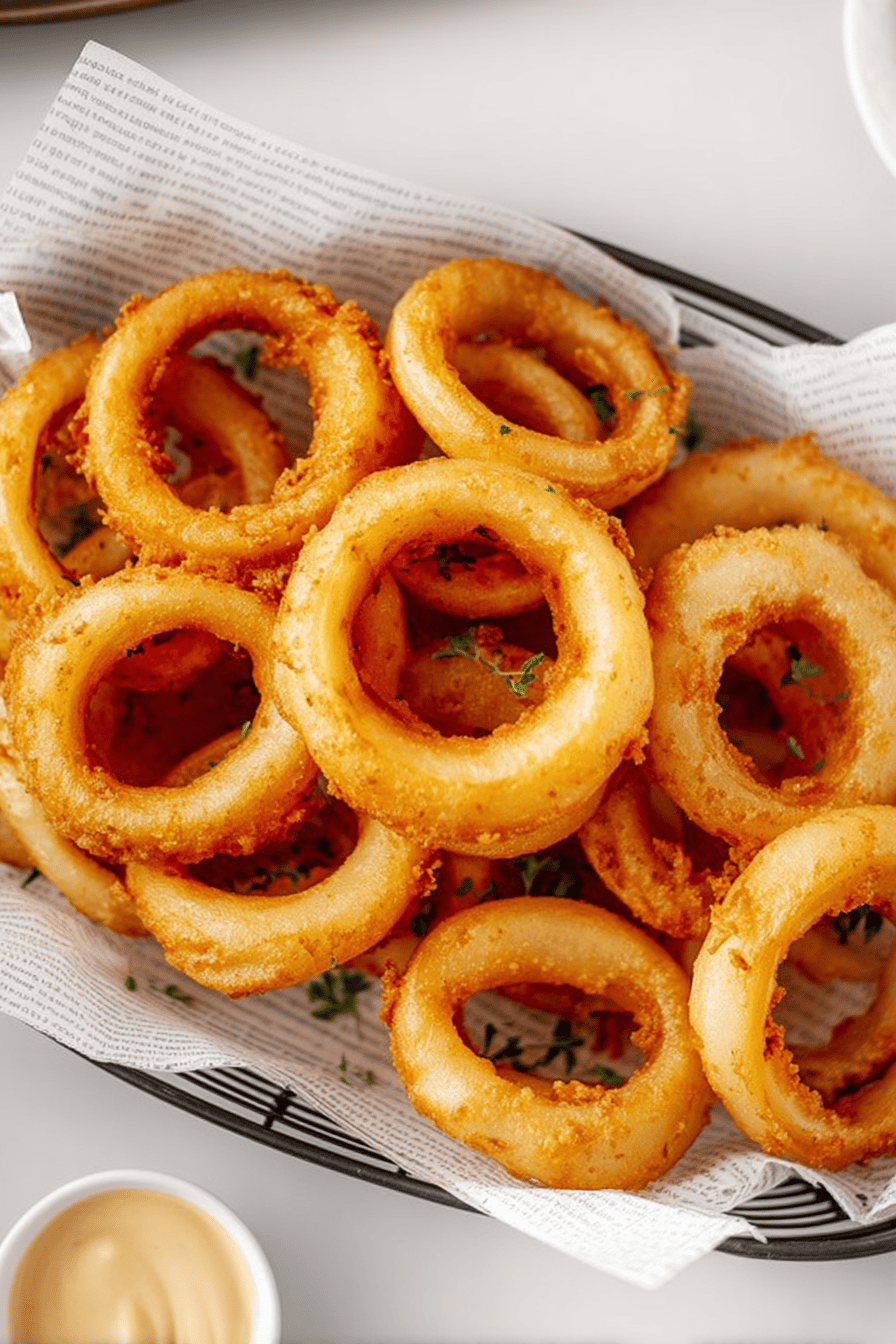Crunchy Beer Battered Onion Rings Recipe