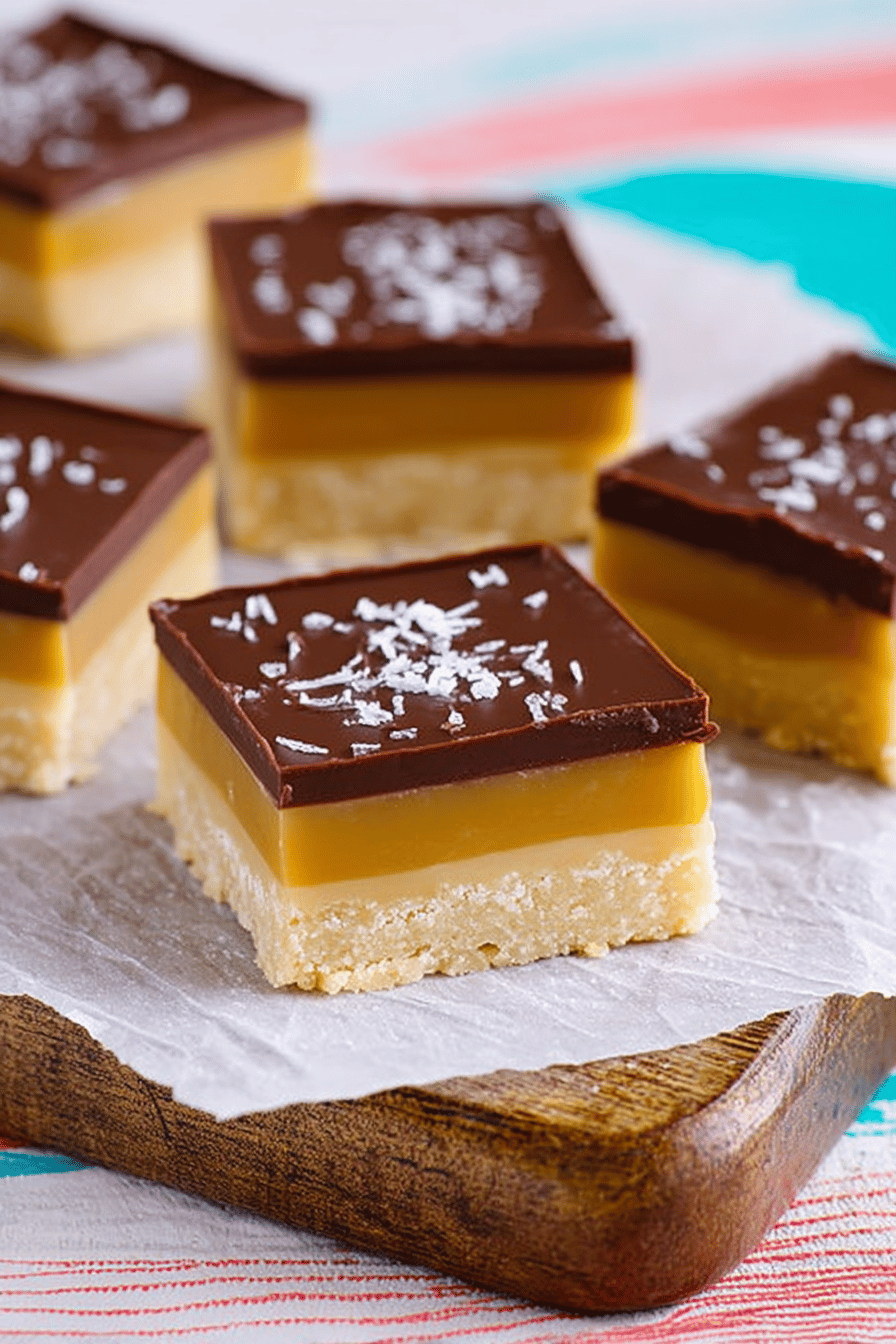 Decadent Millionaire Bars with Caramel and Shortbread