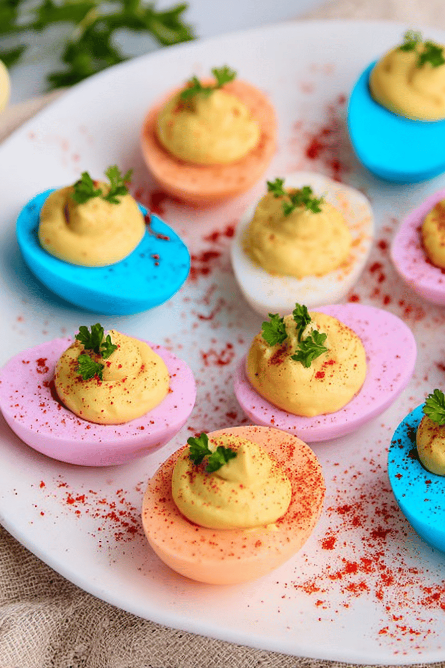 Easter Twist on Classic Deviled Eggs