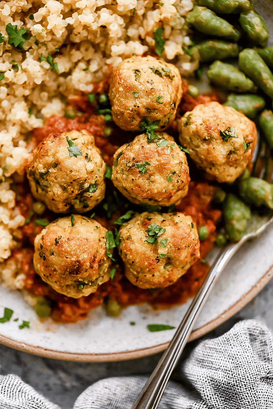 Easy Baked Chicken Meatballs Recipe