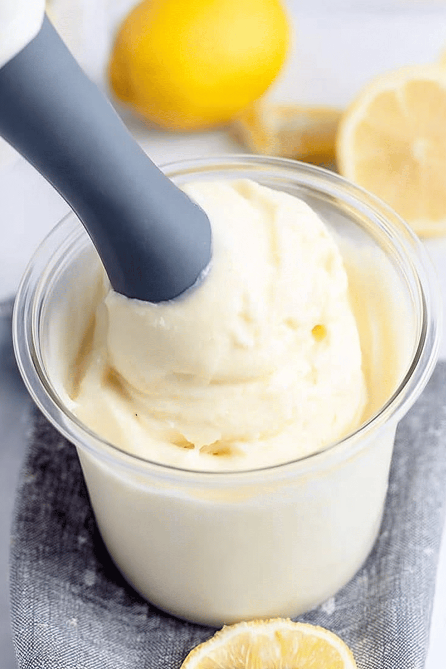 Easy Ninja Creami Lemon Curd Gelato