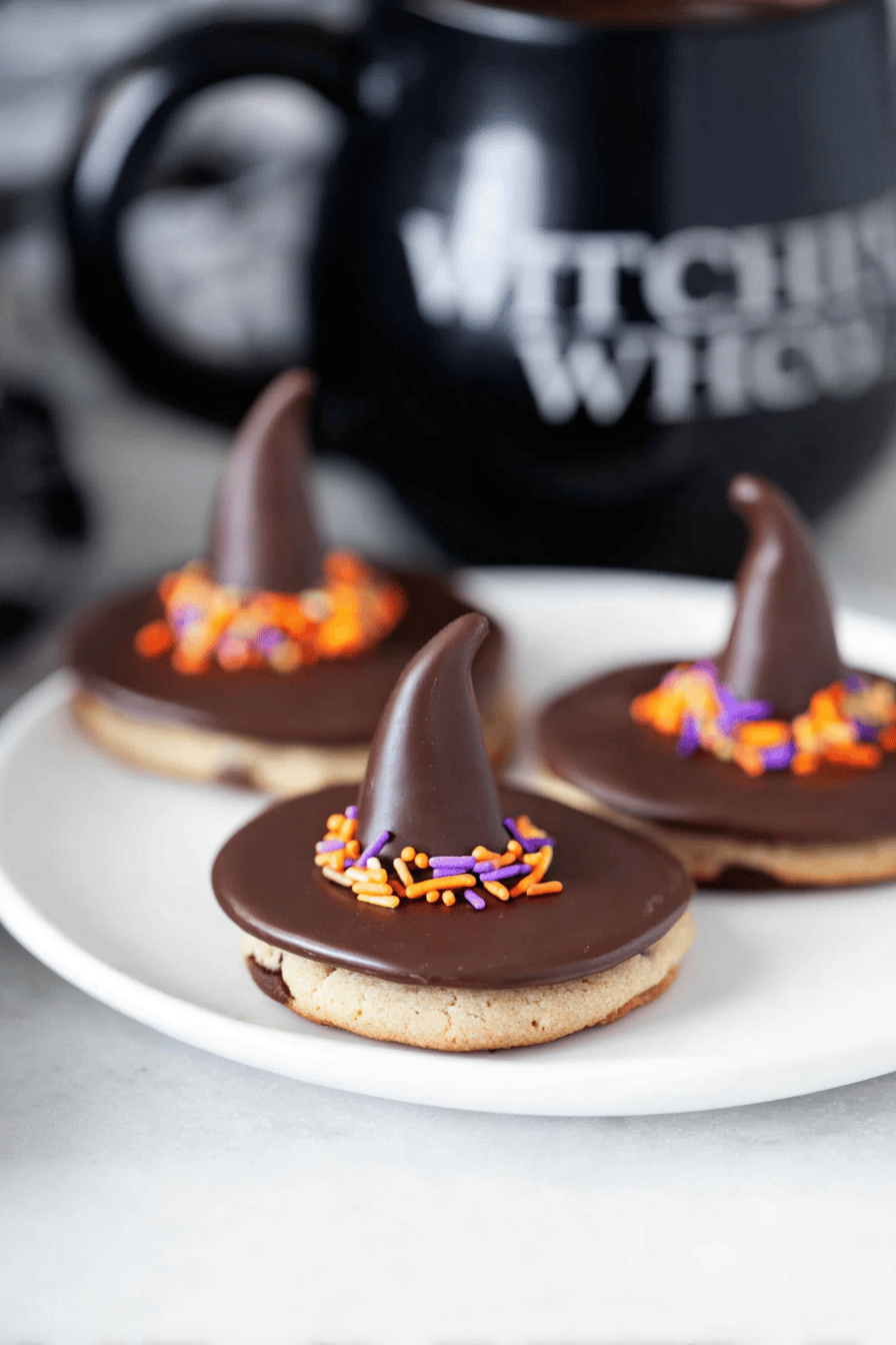 Easy Witch Hat Cookies for Halloween Fun