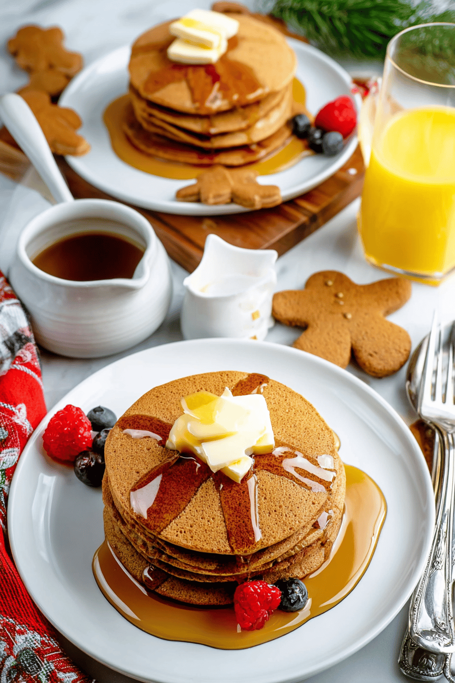 Festive Gingerbread Pancakes for Cozy Mornings