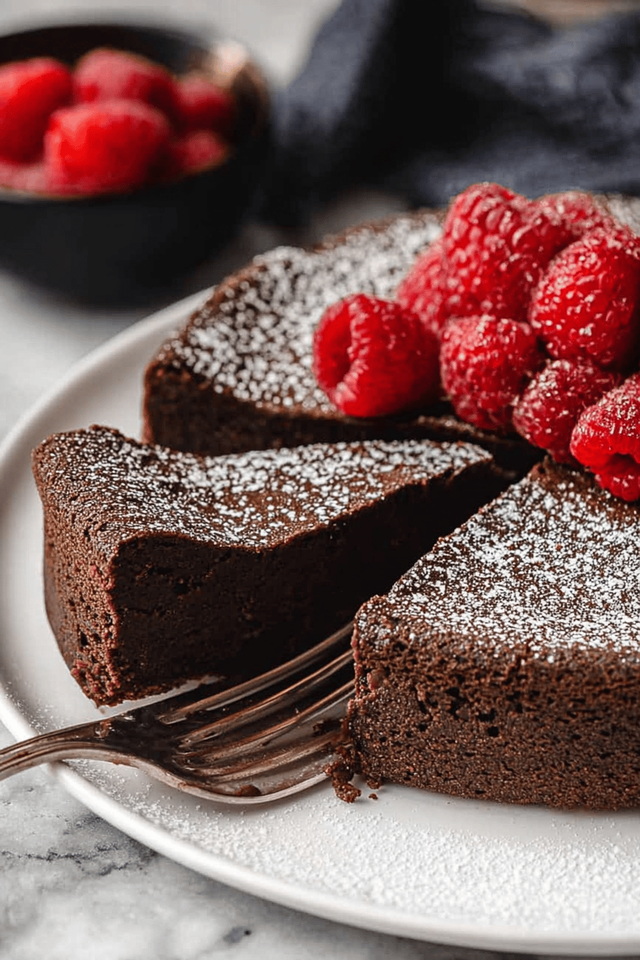 Fluffy Moist Flourless Chocolate Cake Recipe