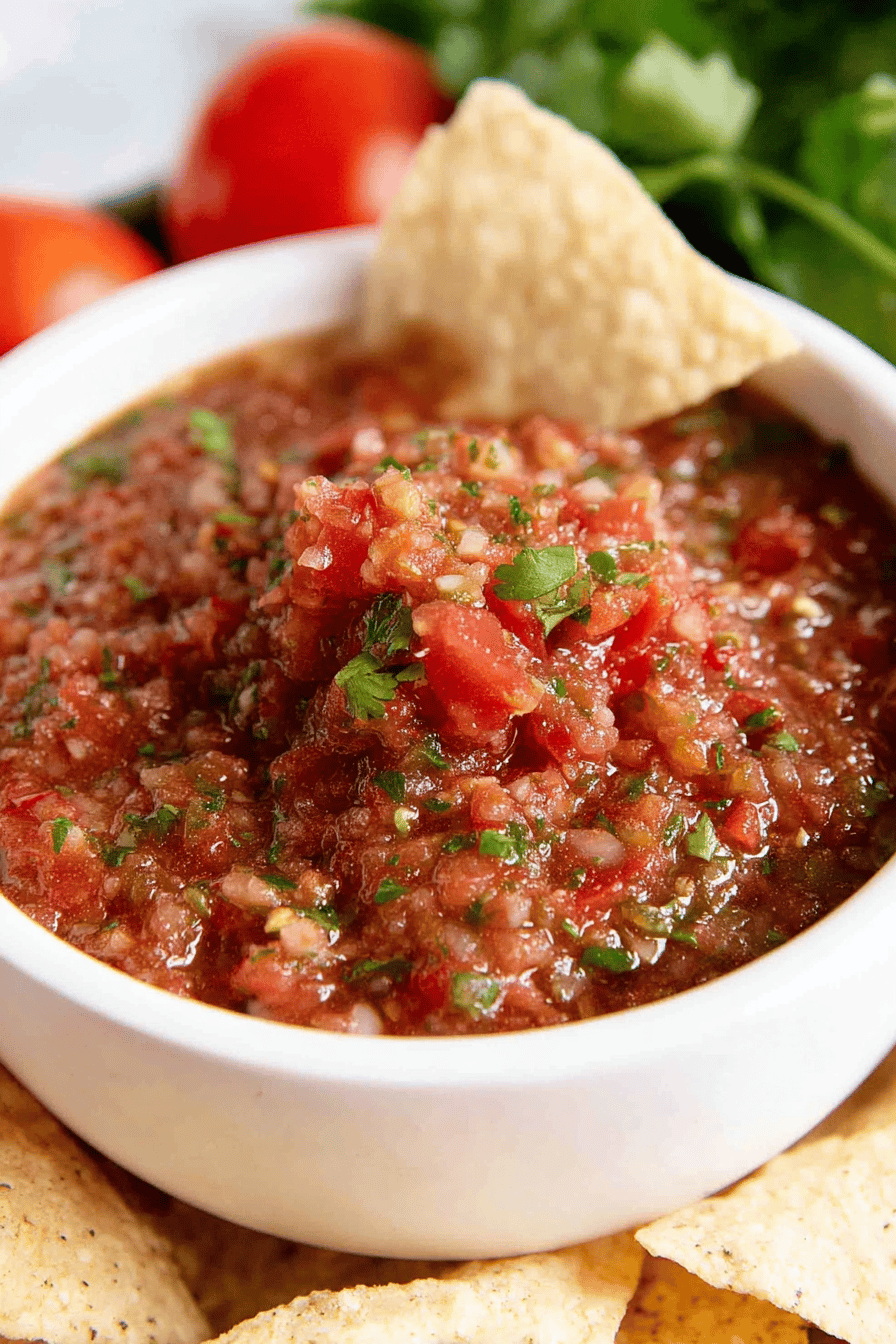 Fresh Homemade Salsa Like Your Favorite Restaurant