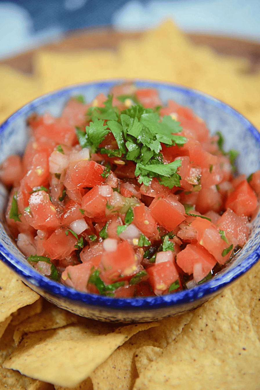 Fresh Tomato Salsa for Tortilla Chips