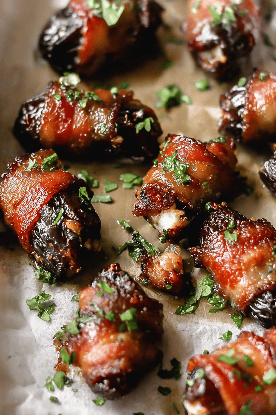 Goat Cheese Stuffed Bacon Wrapped Dates Recipe