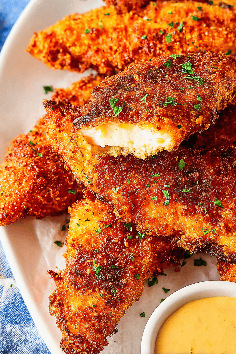 Golden Crispy Fried Chicken Tenders for Family Meals