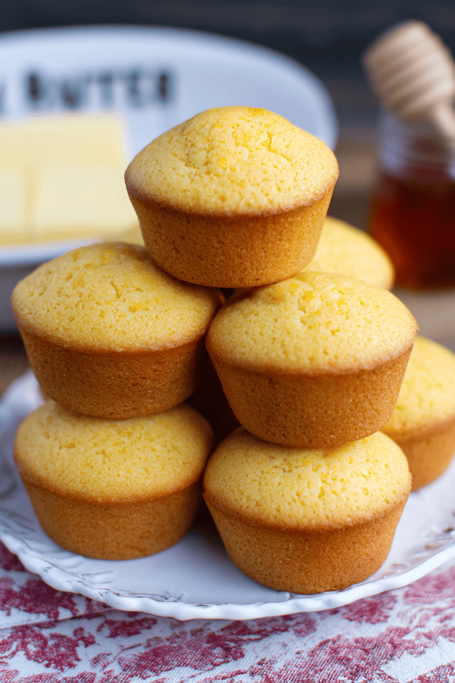 Golden Sweet Buttermilk Cornbread Muffins