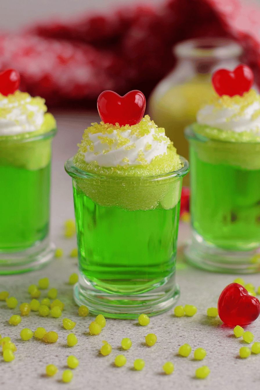 Grinch Shots: Festive Green Holiday Delights