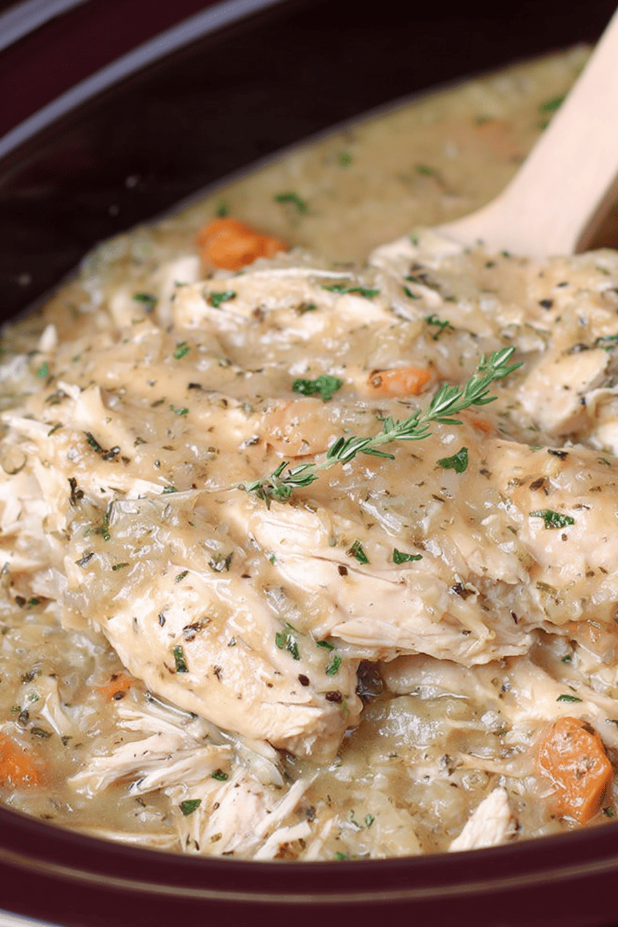 Homestyle Slow Cooker Chicken & Gravy from Scratch