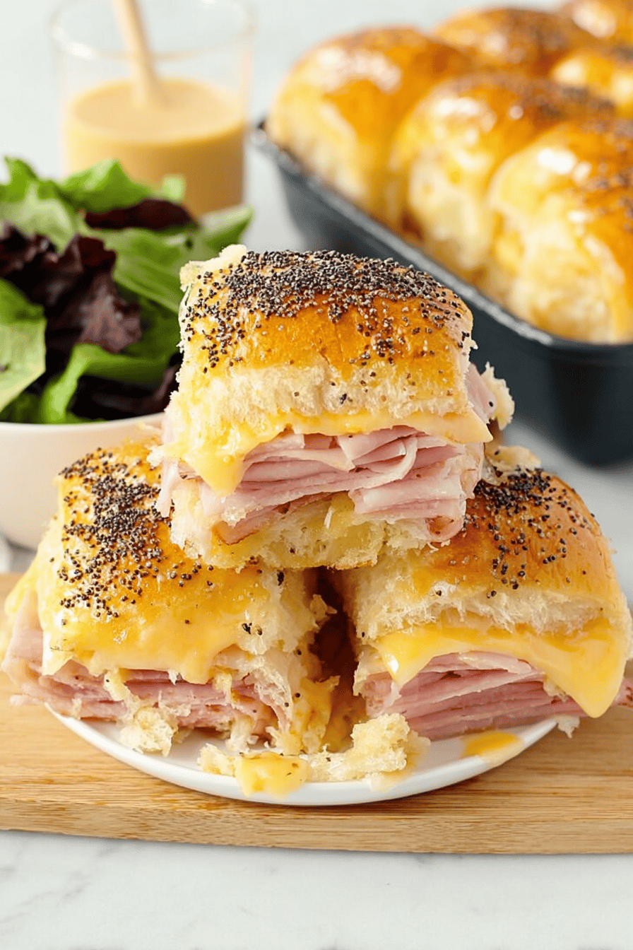 Honey Ham and Cheese Hawaiian Sliders