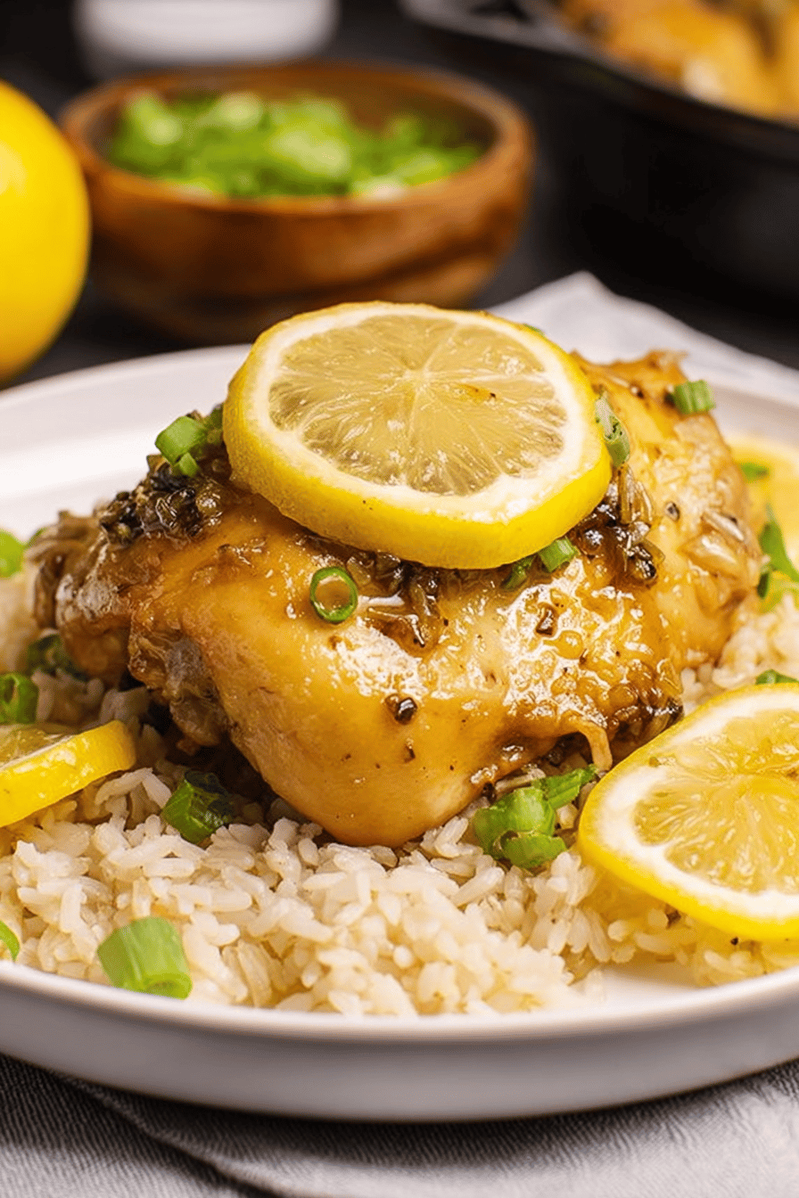 Honey Lemon Garlic Chicken Dinner