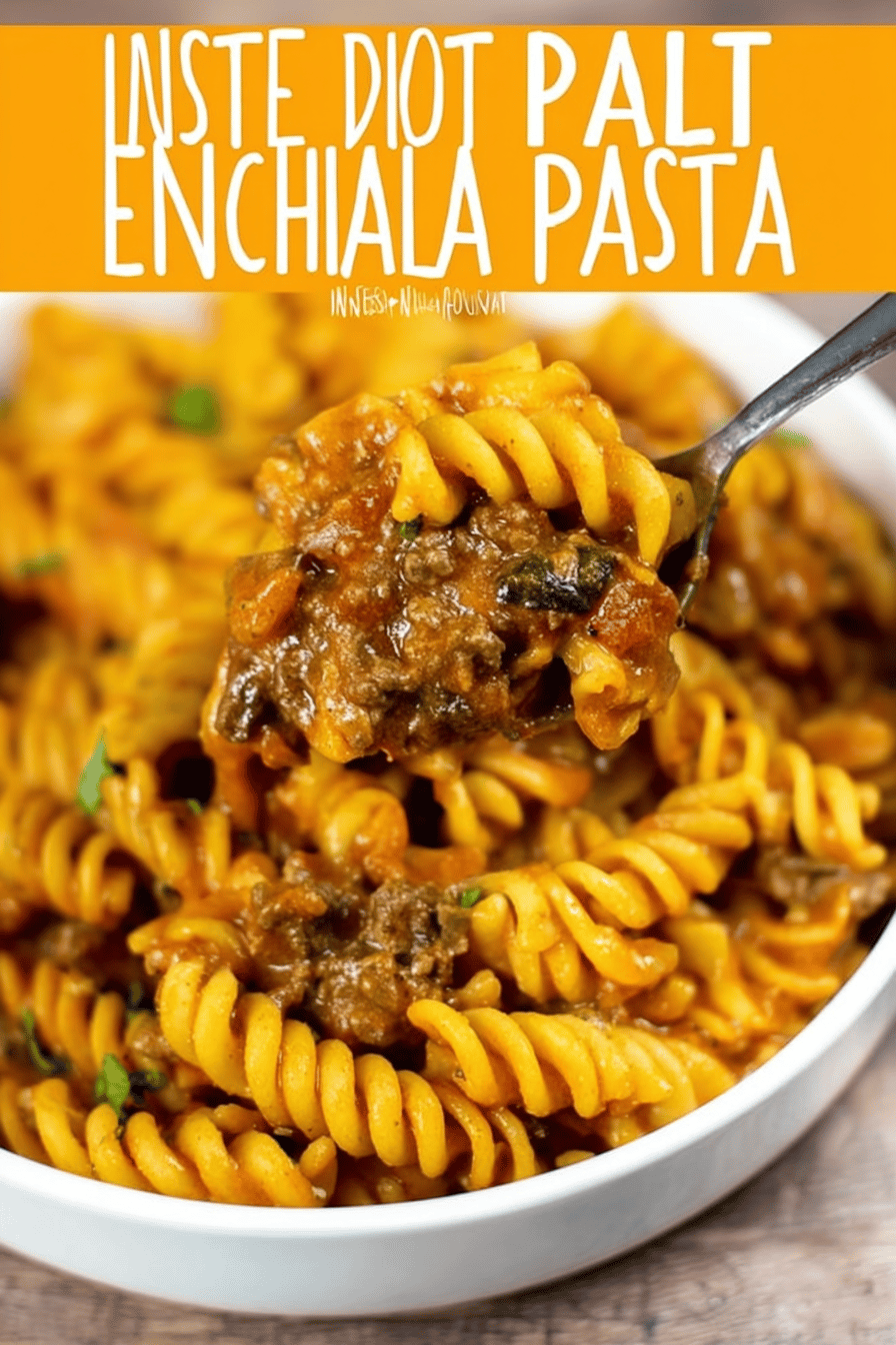 Instant Pot Beef Enchilada Pasta Dinner