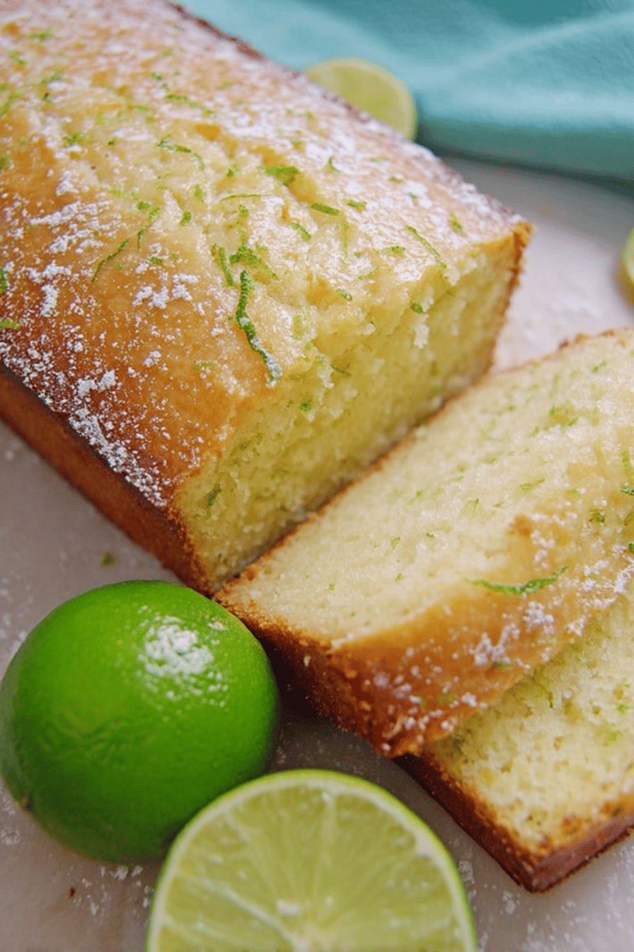 Key Lime Pound Cake with Citrus Zest