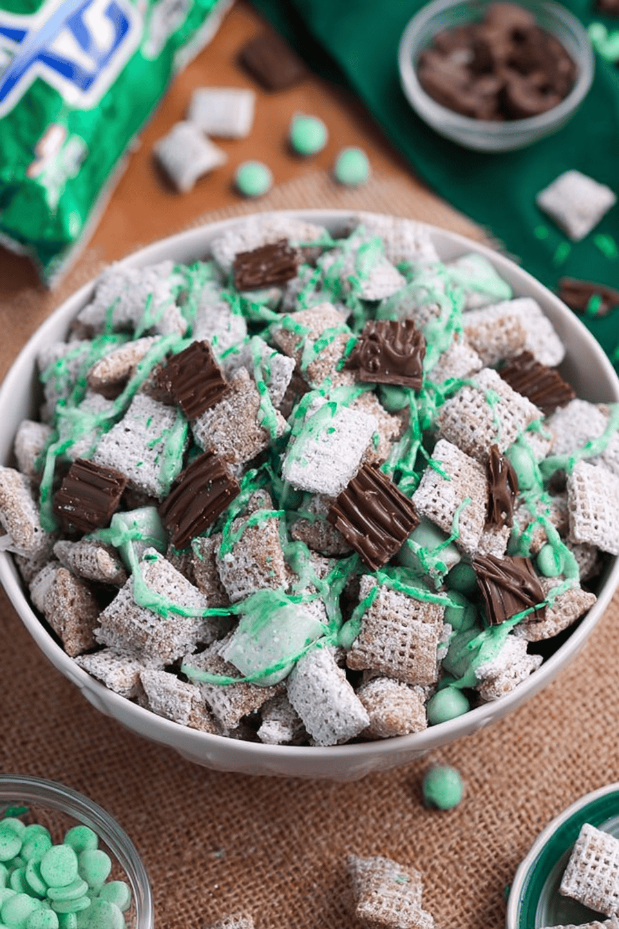 Mint Chocolate Chip Chex Mix