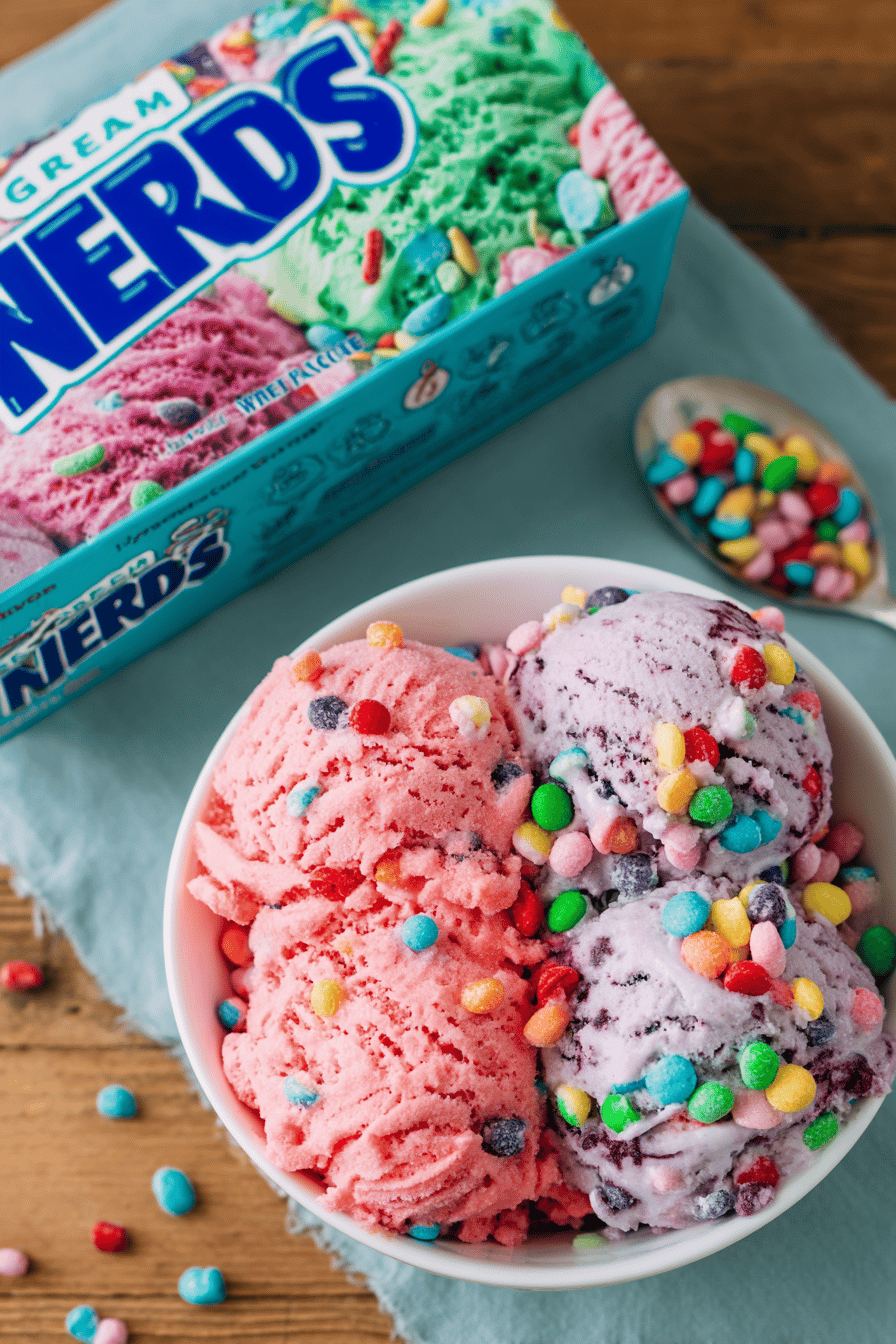 Nerds Strawberry Swirl Ice Cream Delight