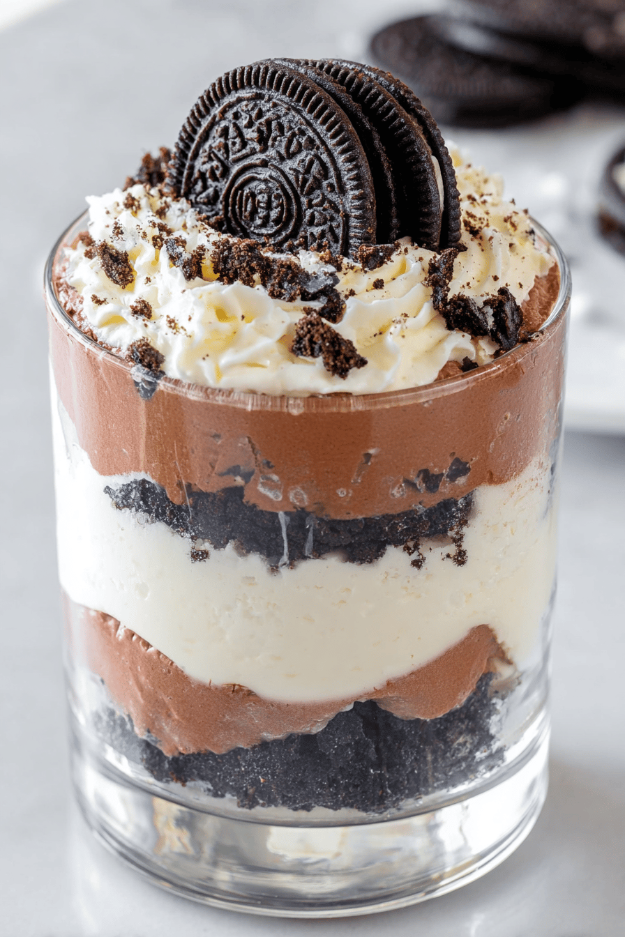 No-Bake Oreo Cheesecake Parfait Delight